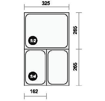 GN 1/2 -  20 RM-INOX